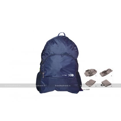 Personalized Folding Bagpack Blue