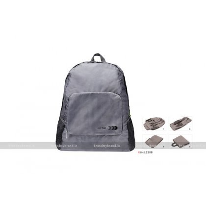 Personalized Folding Bagpack Gray