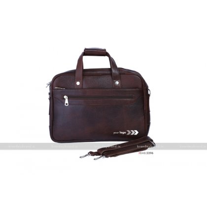 Personalized NDM Tan Portfolio Bag