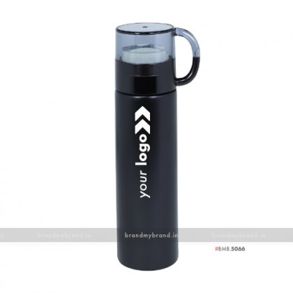 Personalized Black Cup Flask 500ml