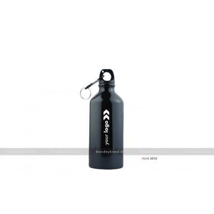 Personalized Black Gloss Sports Bottle 500ml