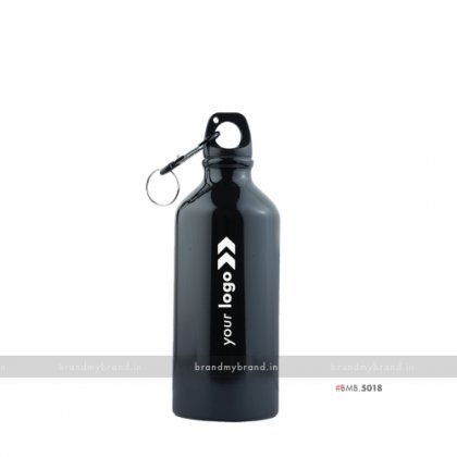 Personalized Black Gloss Sports Bottle 500ml