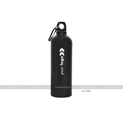 Personalized Black Gloss Sports Bottle 750ml