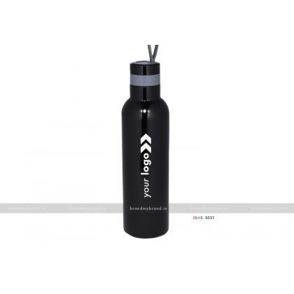 Personalized Black Steel Bottle 1000ml