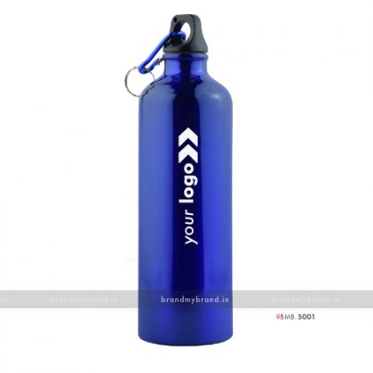 Personalized Blue Gloss Sports Bottle 750ml