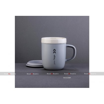 Personalized grey suction mug-sky (260 ml)