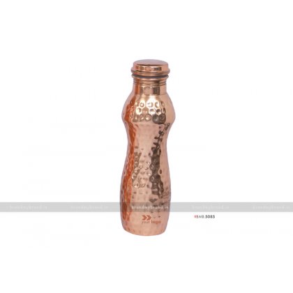 Personalized Hammered Curve Copper Bottle