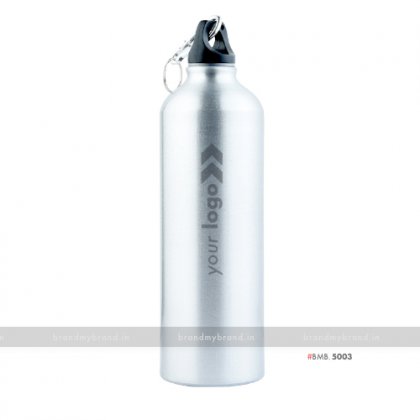 Personalized Silver Gloss Sports Bottle 750ml