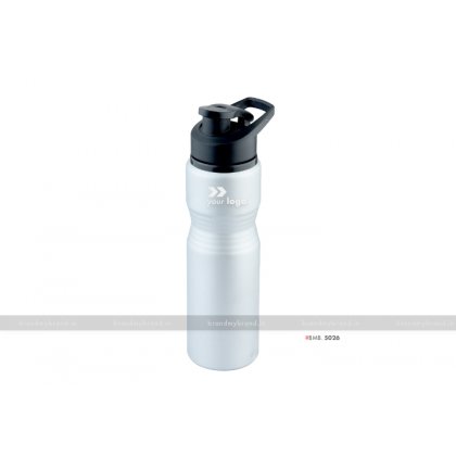 Personalized Silver Matt Curve Alluminium Regular Bottle