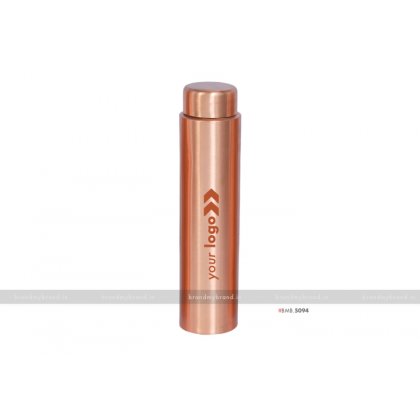 Personalized Sleek Copper Bottle
