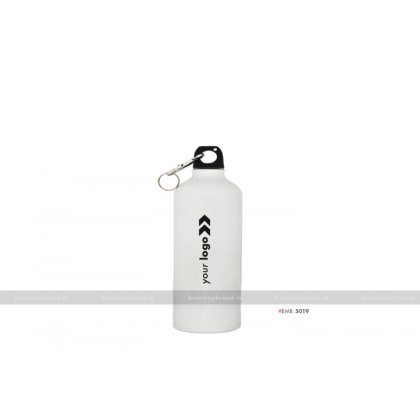 Personalized White Gloss Sports Bottle 500ml