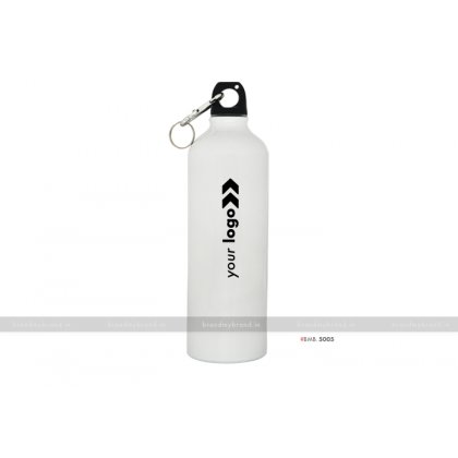 Personalized White Gloss Sports Bottle 750ml