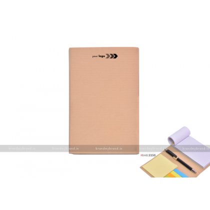 Personalized Ruled Hard Craft Notepad with Stickynotes