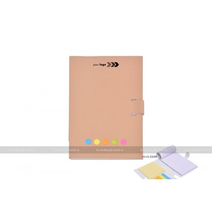 Personalized Ruled white Notepad with Stickynotes