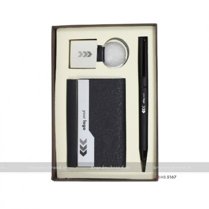 Personalized BM Pen, with Lava Keychain & Dual Cardholder