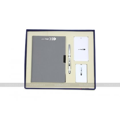 Personalized Notebook, Powerbank 4000 mAh, Pen & Pendrive