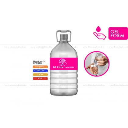 10 Litre Gel Form - Hand Cleanser Sanitizer (Pet Bottle)