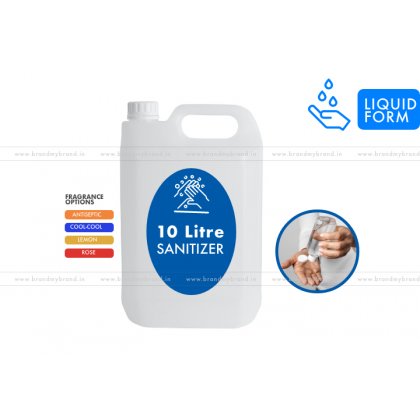 10 Litre Liquid Hand Rub Sanitizer (HDPE) Bottle