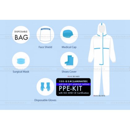 100-GSM PPE-Kit with ISO AND CE Certification