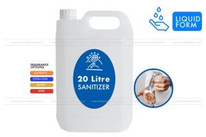 20 Litre Liquid Hand Rub Sanitizer (HDPE) Bottle