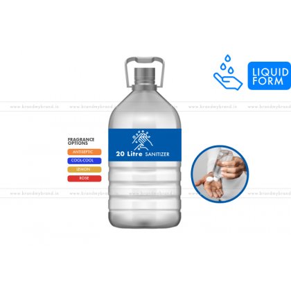20 Litre Liquid Hand Rub Sanitizer (Pet) Bottle