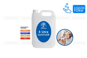 5 Litre Liquid Hand Rub Sanitizer (HDPE Bottle)