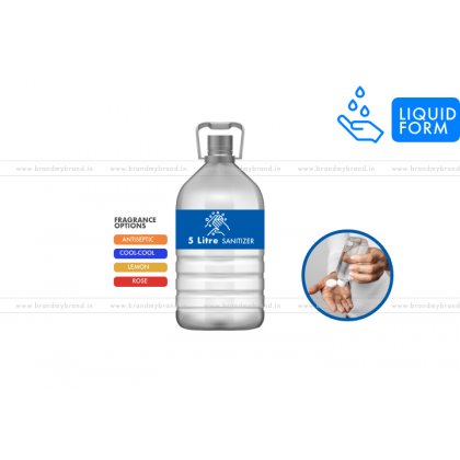 5 Litre Liquid Hand Rub Sanitizer (Pet Bottle)