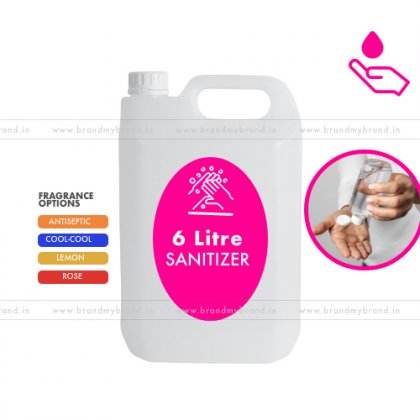 6 Litre Gel Form - Hand Cleanser Sanitizer (HDPE Bottle)