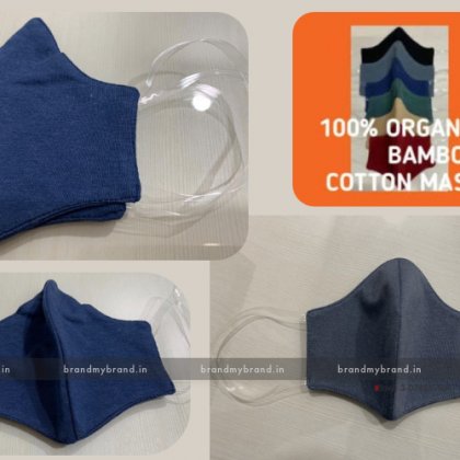 Organic Bamboo Cotton Washable & Reusable Mask