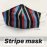 Stripe Cloth Mask - Indian Cloth Mask / Face Cover