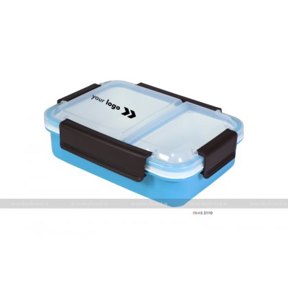 Personalized Blue 2 Part Lunch Box