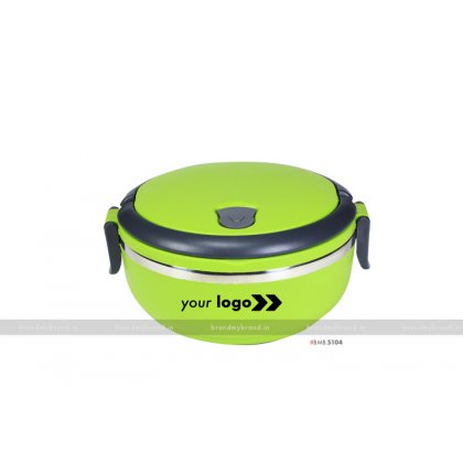 Personalized Green Matt Single Layer Lunch Box