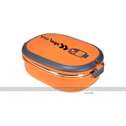 Personalized Orange Matt Big Lunch Box
