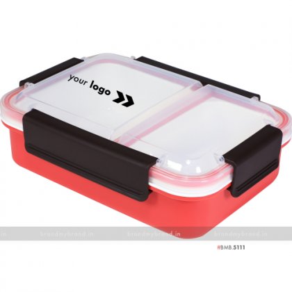 Personalized Red 2 Part Lunch Box