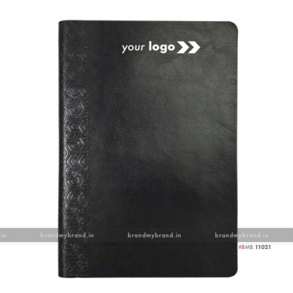 Personalized Black (textured) - Soft Cover A5 Notebook