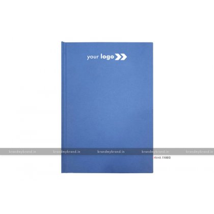 Personalized Blue Texture Paper - Hard Cover A5 Notebook