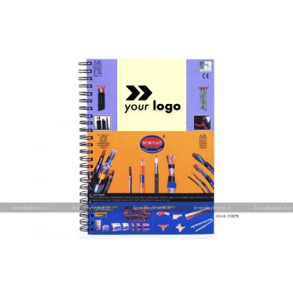 Personalized Full Cover Digital Print (100 GSM unruled, 160 Pages) - soft Cover wiro notebook