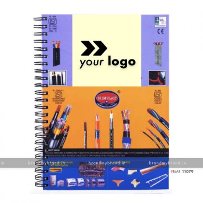 Personalized Full Cover Digital Print (100 GSM unruled, 160 Pages) - soft Cover wiro notebook