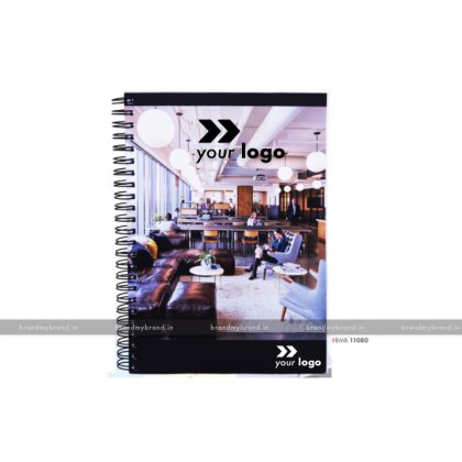 Personalized Full Cover Digital Print (100 GSM unruled, 160 Pages) - soft Cover wiro notebook