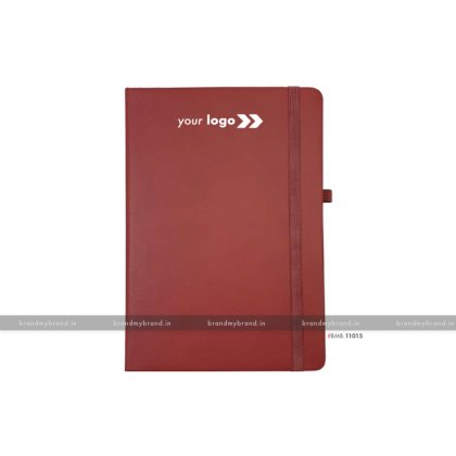 Personalized Maroon (PU) - Hard Cover A5 Notebook