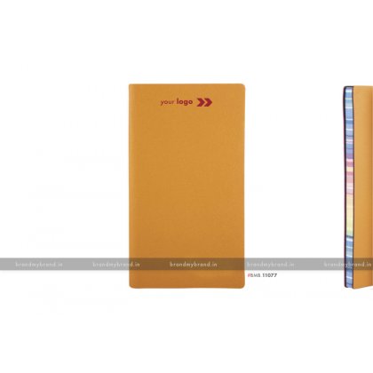 Personalized Orange - hard Cover B6 Notebook