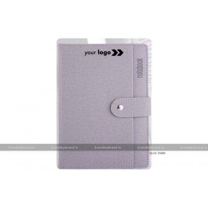 Personalized Pocket Loopi - Grey - Hard Cover A5 Notebook