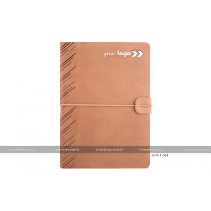 Personalized Soft Elastic -Beige - Soft Cover A5 Notebook