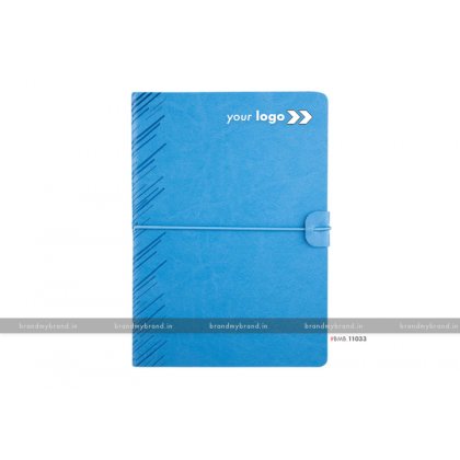 Personalized Soft Elastic -Sky Blue - Soft Cover A5 Notebook