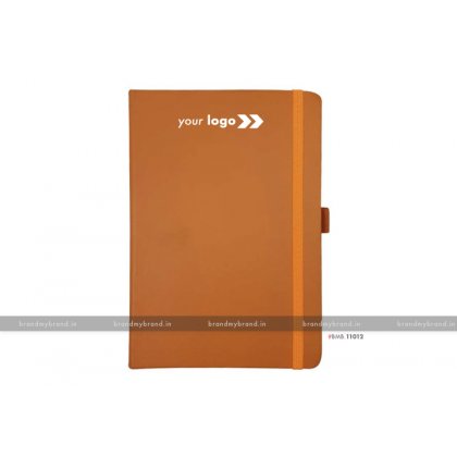 Personalized Tan (PU) - Hard Cover A5 Notebook