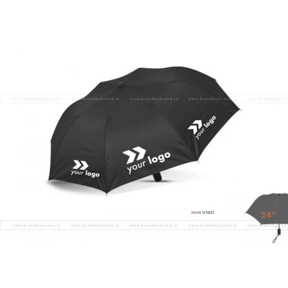 Black Umbrella -24 inch, 2 Fold