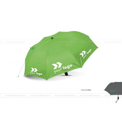 Bright Green Umbrella -21 inch, 2 Fold