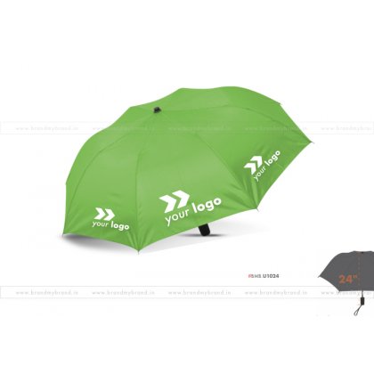 Bright Green Umbrella -24 inch, 2 Fold