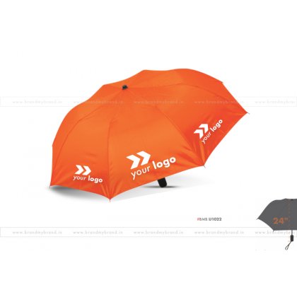 Orange Umbrella -24 inch, 2 Fold