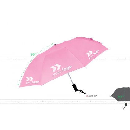 Pink Umbrella -21 inch, 2 Fold